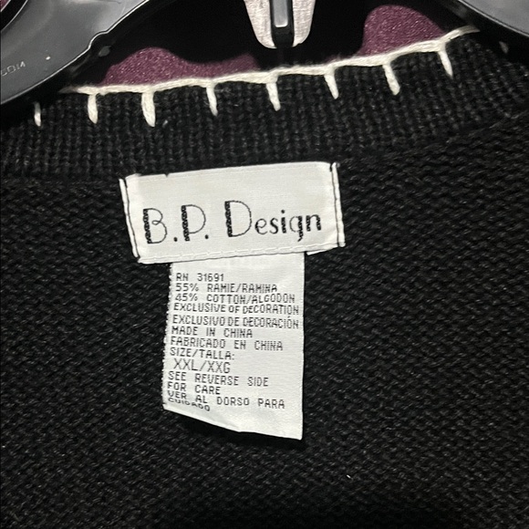 Vintage B.P. Design Winter Embroidered Women's Vest - Picture 2 of 6